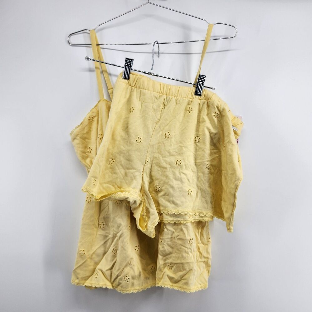 Adore Me Women's XL Yellow MaryLou PJ Set NWT Cami Shorts